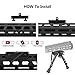 Xaegistac M Lock Bipod Adapter Mount with M Lock Sling Stud – Includes 4 T-Nuts, 4 Screws, and 1 Wrench