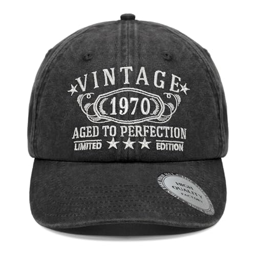 Image of 1926-1996 Birthday Gifts for Men Women,Personalized 30th-100th Birthday Ideas Gift,Parents Vintage Hat