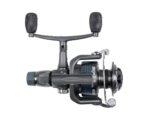 Shakespeare SKP FS Fishing Reel, Versatile Reel, 4500 and 6500, Double Handle, Free Spool, Coarse, Carp, Spin and More, 4000, Silver - Image 3