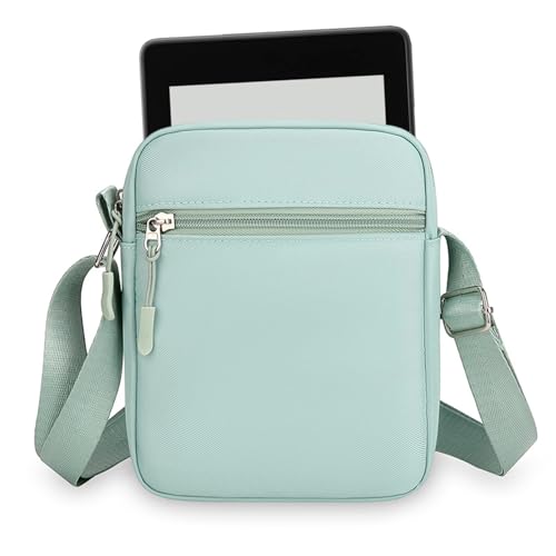 Funda 7 Pulgadas para 4 7 Pulgadas E Reader Tableta Teléfono, Bolso Bandolera Antirrobo, Funda Universal, Práctico Accesorio de Viaje Kindle, Doble Uso Bandolera