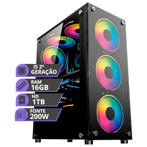 Pc Gamer Computador Cpu Intel I5 Hd 1tb Memoria Ram 16gb