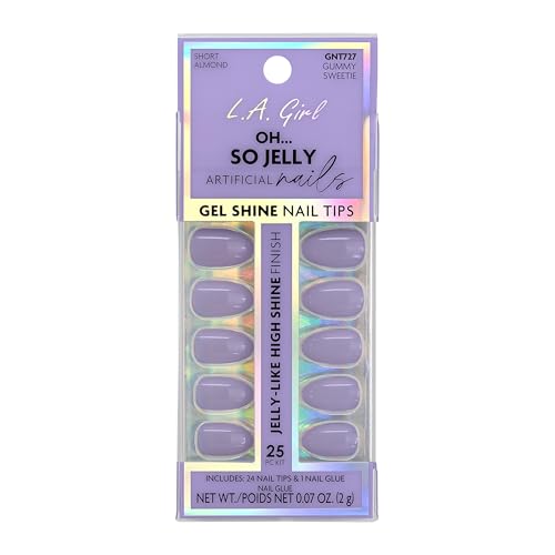 L.A. Girl Oh So Jelly Nail Tips, Gummy Sweetie GNT727G