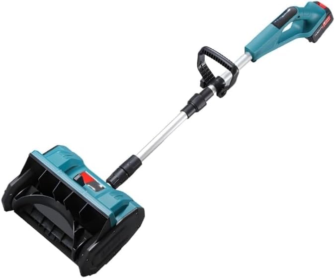 Brushless Cordless Electric Snow Shovel for use with Makita 21V Battery, 12” Snow Thrower with...