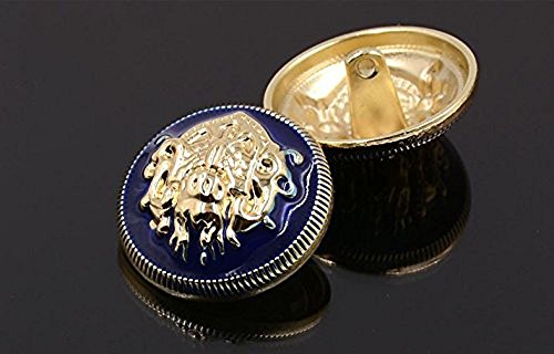 10PCS Clothes Buttons, Fashion Sewing Button Round Shaped Metal Button Set for Men Women Blazer Coat, Uniform, Shirt - Image 3
