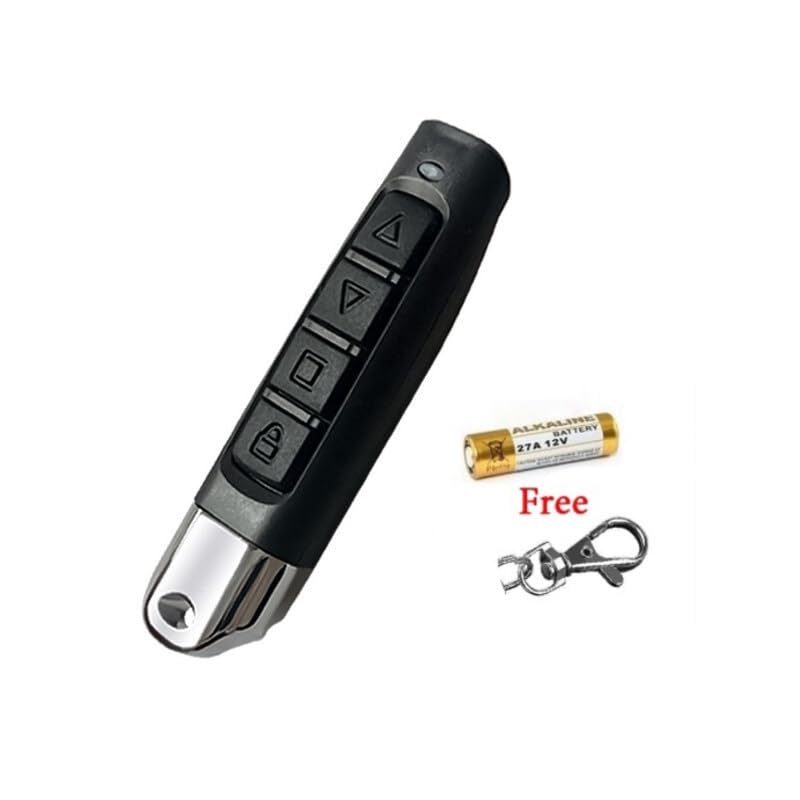 5-Pack Universal Cloning Remote Control Keychains – 433MHz Fixed Frequency Duplicator For Garage Doors, Gates, & Vehicle Central Locking Systems (Arrow, Black)