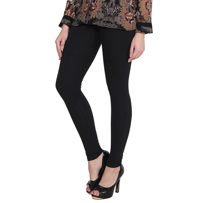 Image of Classikon Women Leggings||Solid Full-Length Churidar Leggings||Regular||Casual and Formal Wear||Stretchable Leggings||Leggings for Women||Girls