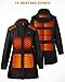 bailinghai Heated Jackets for Women,15 Heat Zones Women's Heated Jacket with Bαtterγ Pack, Lightweight Softshell Jacket