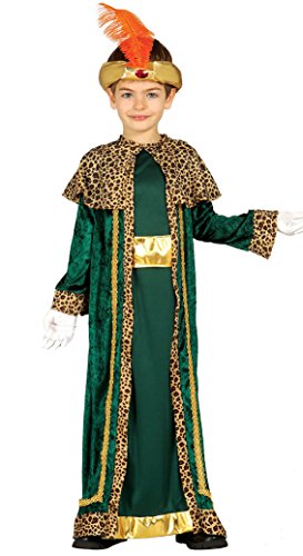 GUIRMA Melchiorre Bambi 42430 Déguisement de roi magicien pour enfant, vert, 5-6 ans Cover