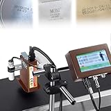QITUJOUR Stampante a Getto D'inchiostro Industriale Da 300-600 Dpi, Stampante a Getto D'inchiostro in Linea, Macchina per La Codifica Delle Date, Stam-pante per La Data Di Scadenza(Red,12.7mmWidth)