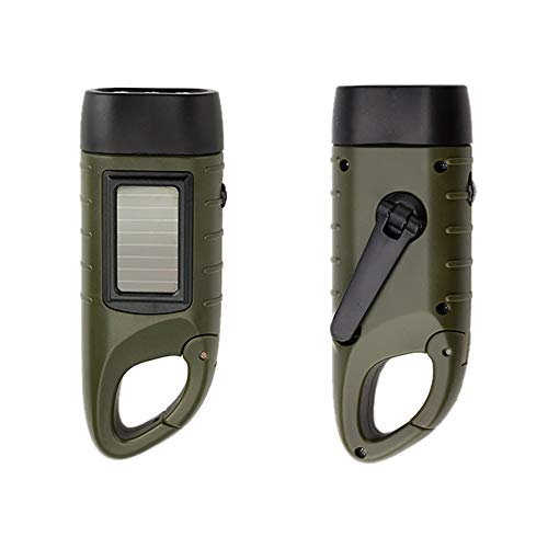 Ration de Survie, AOZBZ Rechargeable D'urgence Lampe de Lampe torche LED Portable à énergie Solaire avec Manivelle Dynamo pour Camping, Alpinisme et Tente Cover