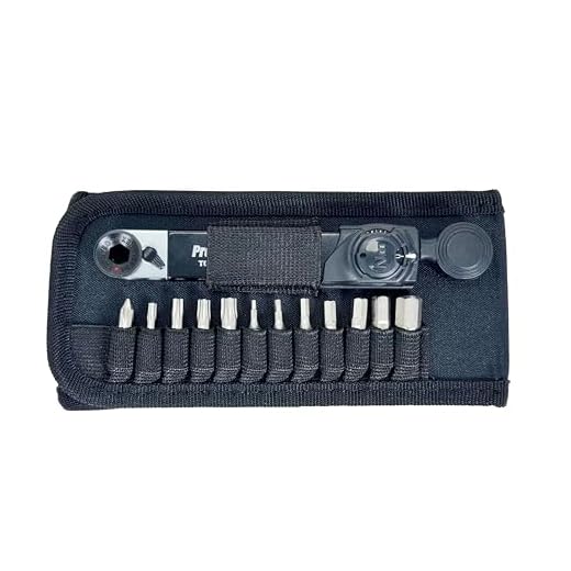 Prestacycle TorqRatchet Elite Multi-tool – TWO-IN-ONE Install/remove Ratchet plus 2~10Nm Dial Tool (Wallet Kit with (12) S2 Hex Bits) (Elite Wallet Kit)