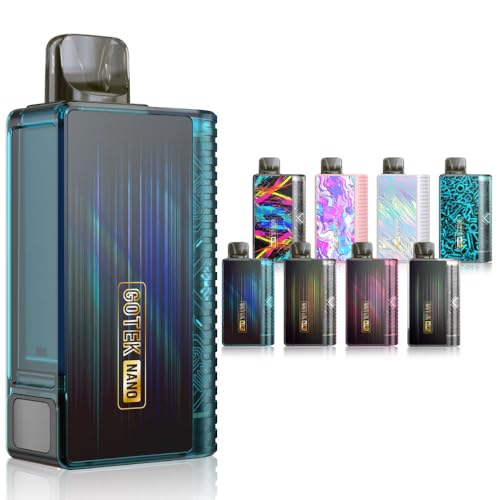 Aspire GOTEK Nano 電子タバコ ベイプ 使い捨て 持ち運び シーシャ POD スターターキット 本体 (アイスグリーン)