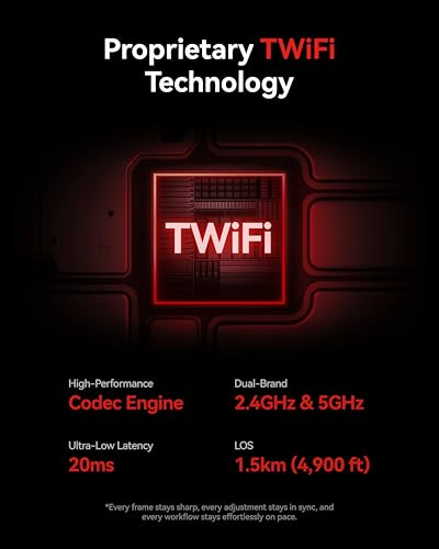 Image of Hollyland Pyro Ultra Wireless Video Transmitter (1TX & 1RX), 4K60 HDMI SDI Low Latency Focus Mode, 4900ft One to Multiple Receivers, TWiFi DFS UVC RTMP for Film Production Live Streaming