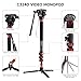 Avella CD324 Carbon Fiber Video Monopod Kit, with Fluid Head and Removable feet, 71 Inch Max Load 13.2 LB for Canon Nikon Sony Olympus Panasonic DSLR Camera
