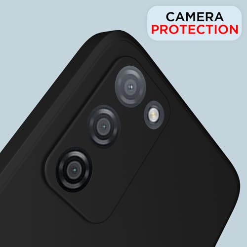 Image of Outlouders Back Cover for Oppo A55 | Camera Protection | Durable Soft Matte Silicone Bumper Case (Black)