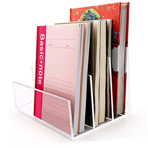 Zerodeko Suporte De Arquivo Acrílico Suportes De Livros Decorativos Envelopes Decorativos Estante Pa
