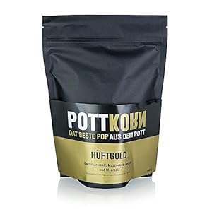 Pottkorn – Hüftgold, Popcorn mit Butterkaramell, Muscovado, Meersalz, 150g