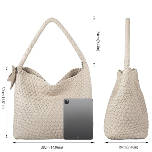Image of Shoulder Hobo Bags for Women,Summer Beach and Travel Mini Cute Tote Bag,Soft Vegan Leather Underarm Purse for Daily | Soft Underarm Bags