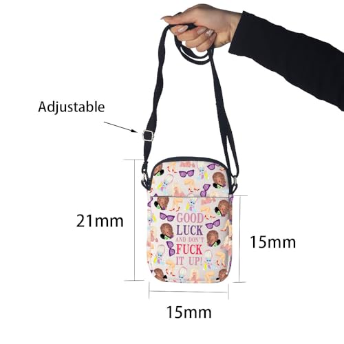 MNIGIU Drag Race Inspired Gift Drag Queen Quote Good Luck And Don’t F It up Crossbody Bag for RP Fans2
