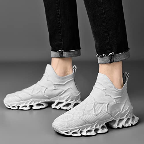 Image of Poramea Mens Slip on Loafers Walking Tennis Shoes Laceless Running Blade Sneakers Mesh Trail Jogging Casual Athletic