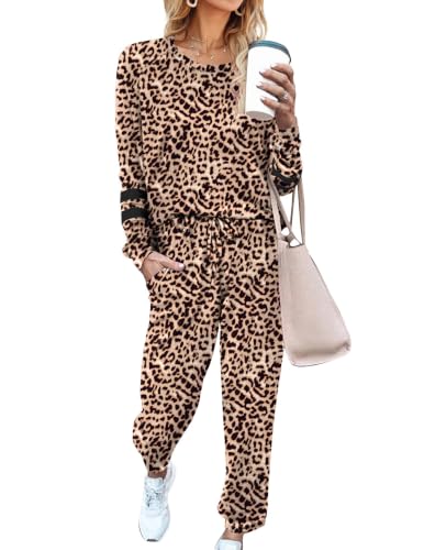 Image of Ekouaer Sweatsuits Womens Loungewear Set Tracksuit Long Sleeve Pajamas Set
