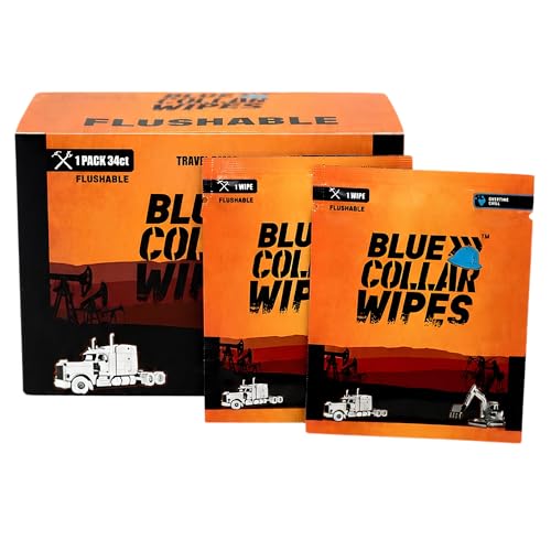Image of XL Individually Wrapped Travel-Ready Adult Wet Wipes - Overtime Chill Scent - Septic & Sewer Safe - Biodegradable - On-the-Go Cleaning (1 Pack of 34)