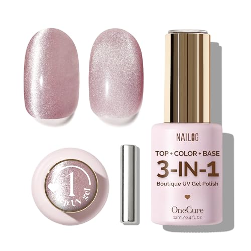 NAILOG Pink Cat Eye Gel Nail Polish 12ml miniatura 1