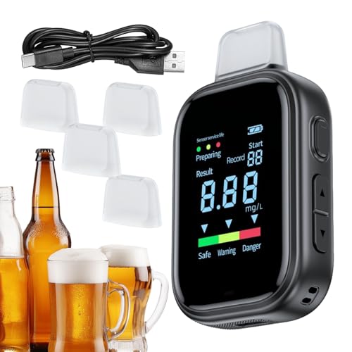 Alcolemia - Alcohemia Portátil | Alcohõl Respiratorio con Detección Rápida Y , Monitor Digital para Alcoholímetro para el Hogar, Conducción Automotriz, Exterior