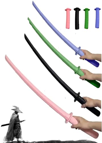 Image of AGAS 3D Fidget Samurai Sword Toy Sensory 3D Printed Gravity Retractable Samurai Sword Model Katana Swords Plastic Toys (Pack of All 4)