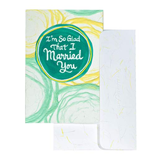 Blue Mountain Arts Greeting Card “I’m So Glad That I Married You”—Handmade Paper Card Is Perfect For Birthday, Christmas, Anniversary, Or Just To Say “I Love You” For Him Or Her #TOP3