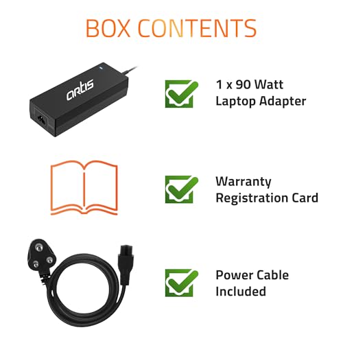Image of AR0904 90 Watt Laptop Charger /Adapter with Power Cord Compatible with Lenovo Laptops (20 V /4.5A, Pin: 7.9 x 5.5mm)