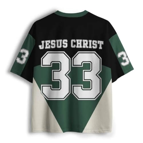 Graphic Tees Summer Novelty Women Men Oversized Jesus Christian Jersey2