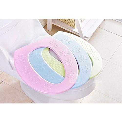 YLKCU Schaumklebender wasserdichter Toilettensitz, Toilettensitzbezug, Toilettensitzkissen für den Haushalt, Toilettensitzkissen