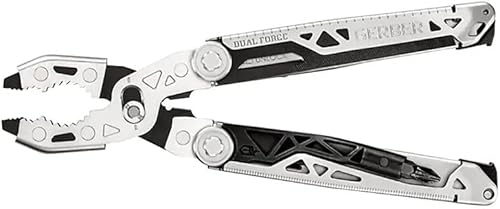GERBER Multi-herramienta de doble fuerza, blanco/negro
