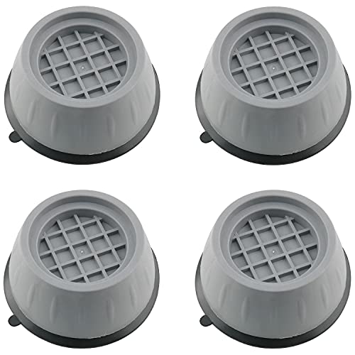 Ruiwaer 4pcs Washing Machine Foot Pads Dryer Refrigerator Base Fixed Non-Slip Pad Rubber Mat Washing Machine Support Dampers Stand Accessories