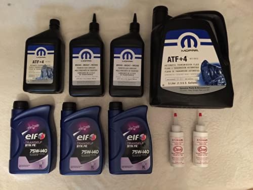 Automatic Transmission, Transfer Case & Differentials Fluids Complete SET ATF+4, NV247, 75W140, 4318060R
