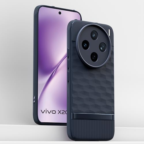 Image of Amazon Basics Back Cover for Vivo X200T 5G | Full Camera Protection | TPU Soft Flexible Shockproof Bumper Case (Blue)