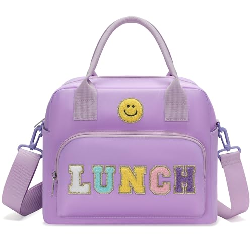 RLGPBON Teen Girls Insulated Lunch Bag Reusable Tote