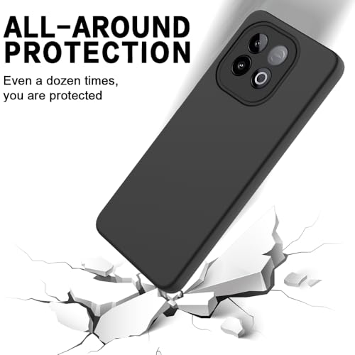Image of Back Cover for iQOO Neo 10 5G | Full Camera Protection | Premium Liquid Silicon Case | Flexible Bumper Case for iQOO Neo 10 5G (Black)