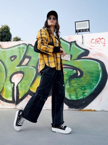 Image of Noh.Voh - SASSAFRAS Kids Black Acid Wash Raw Hem Straight Jeans