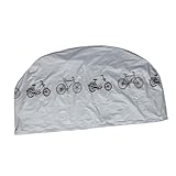 WOONEKY Graue Outdoor Fahrradschutzhülle Wasserabweisend Staubdicht und Robust Passend für Mountainbikes und Motorräder Praktischer Schutz vor Regen und Sonne Praktische Abdeckung für