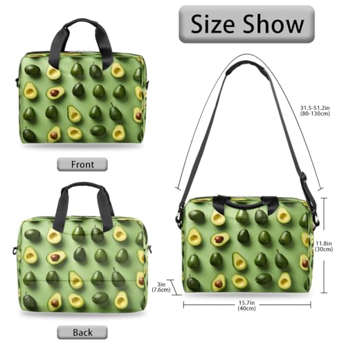 Bolso Maletín Delgado Aguacate 16 Pulgadas Unisex miniatura 5