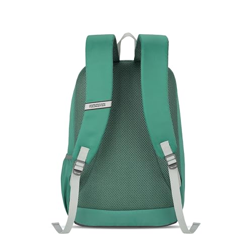Image of American Tourister Max 3.0 | 29 Ltrs | 2 Compartments | Bottle Pocket | Ergonomic Padded Back Panel & Shoulder Straps | School Backpack for Boys & Girls | 1 Year International Warranty | Green