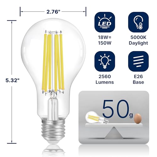 FLSNT 150W Eq Dimmable A23 LED, 2650LM, 5000K, E26, 4P by FLSNT - Used condition - Image 2
