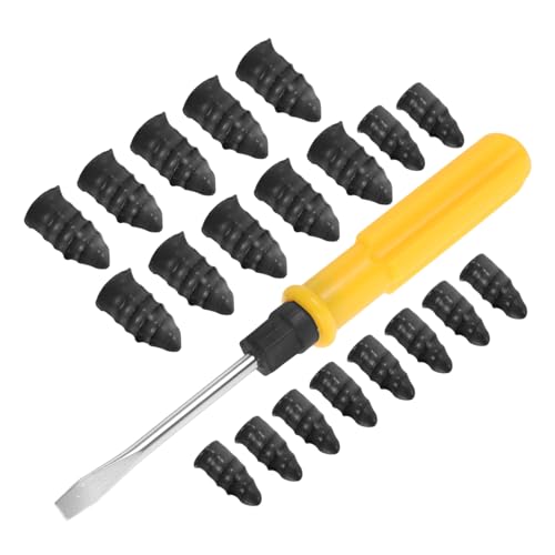 FUNOMOCYA 1Set Tire Plug Kit Vacuum Tire Mending Nails Screwdriver for Efficient Tire Repairs Durable Rubber Material for Cars Motorcycles Electric Vehicles
