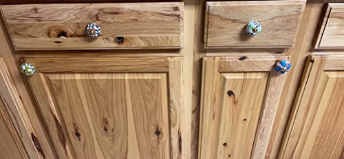 Image of Craft Trade Ceramic Drawer Knobs for Wardrobe Furniture Desk Kitchen Cabinet Dresser Cupboard Vintage Assorted Decorative Multicolor Pull Handle Home Decor - Pack of 25, Multicolor