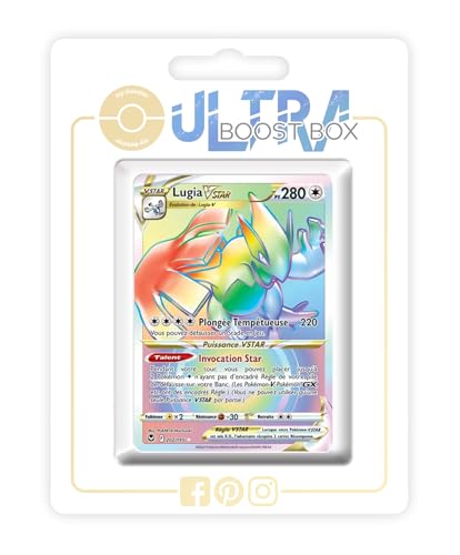 Lugia VSTAR 202/195 Arc en Ciel Secrète Tempête Argentée booster carte Pokémon rare