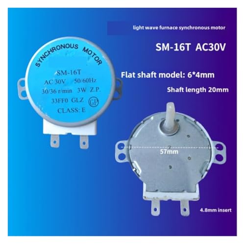 Moteur synchrone micro-ondes SM-16T rotation fluide compatible Galanz - 3