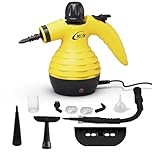 KOK Nettoyeur vapeur portatif, nettoyeur vapeur haute température multi-usages avec 10 accessoires, pour cuisine, salle de bain, sols, intérieurs de voiture, nettoyage sans produits chimiques