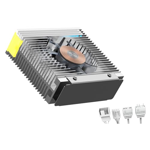HapGlan M.2 2280 NVMe SSD Heat Sink Aluminum Alloy Radiator Dissipation Thermal Pad ARGB Tower Heatsink Coolers Fan Cooling Fan